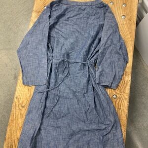 GAP Chambray Long Sleeve Dress